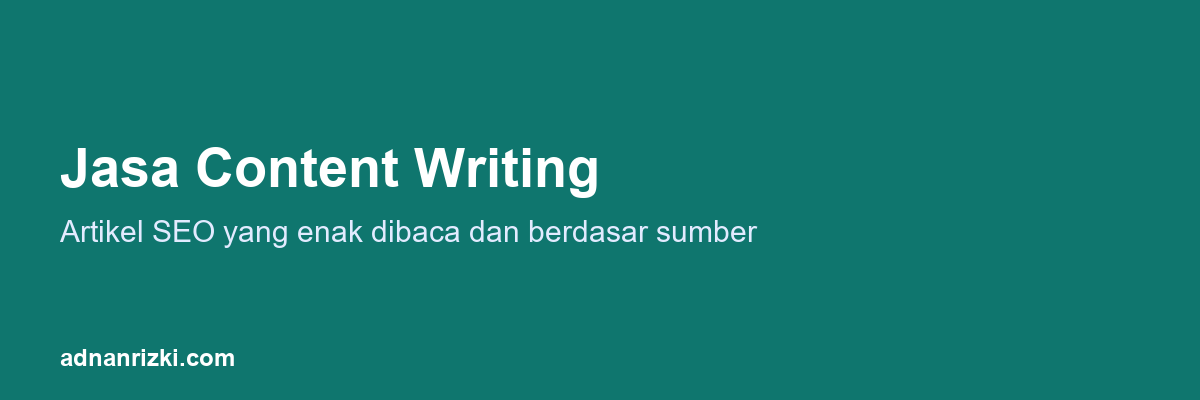 Jasa Content Writing